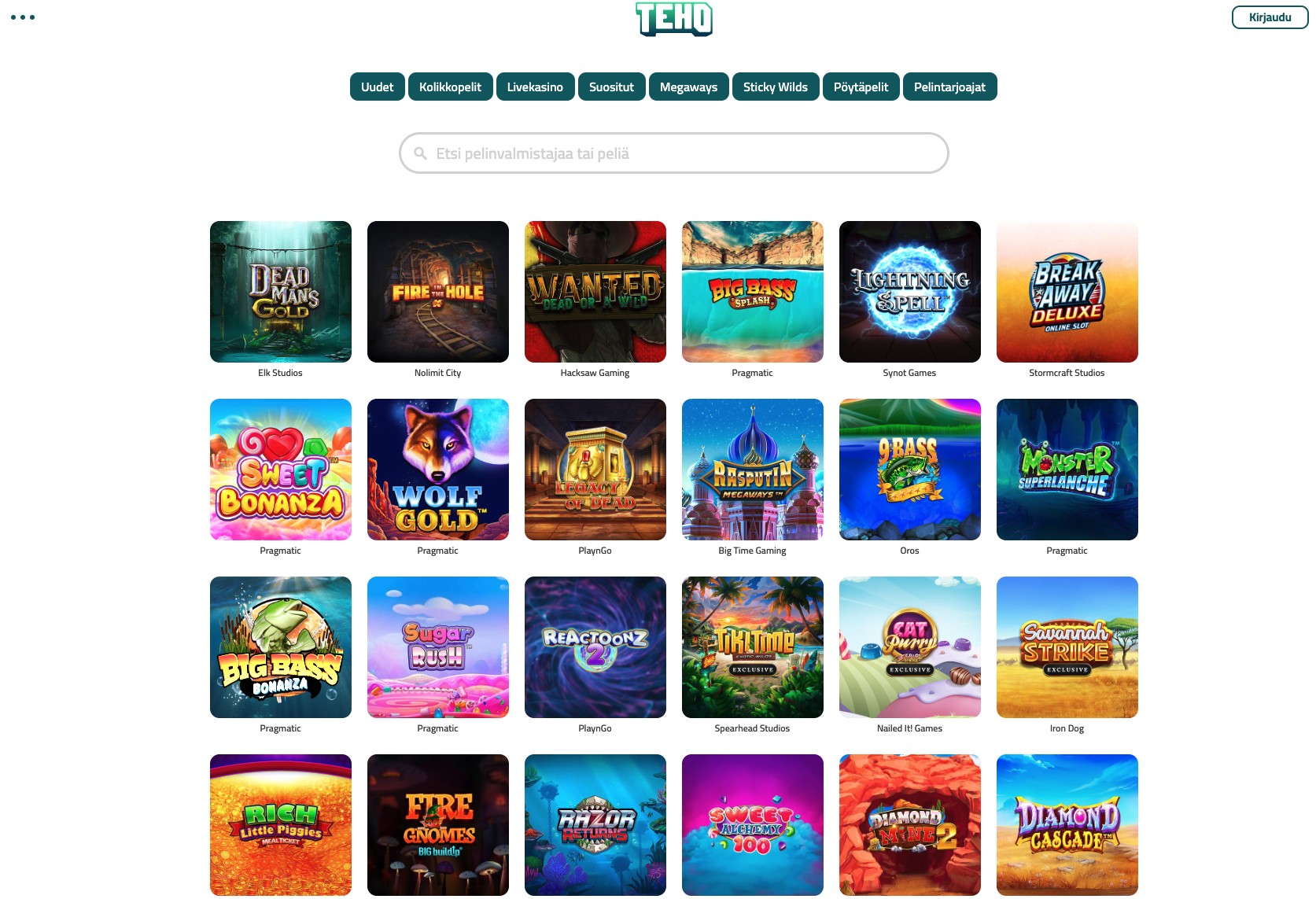 Teho Casino Games