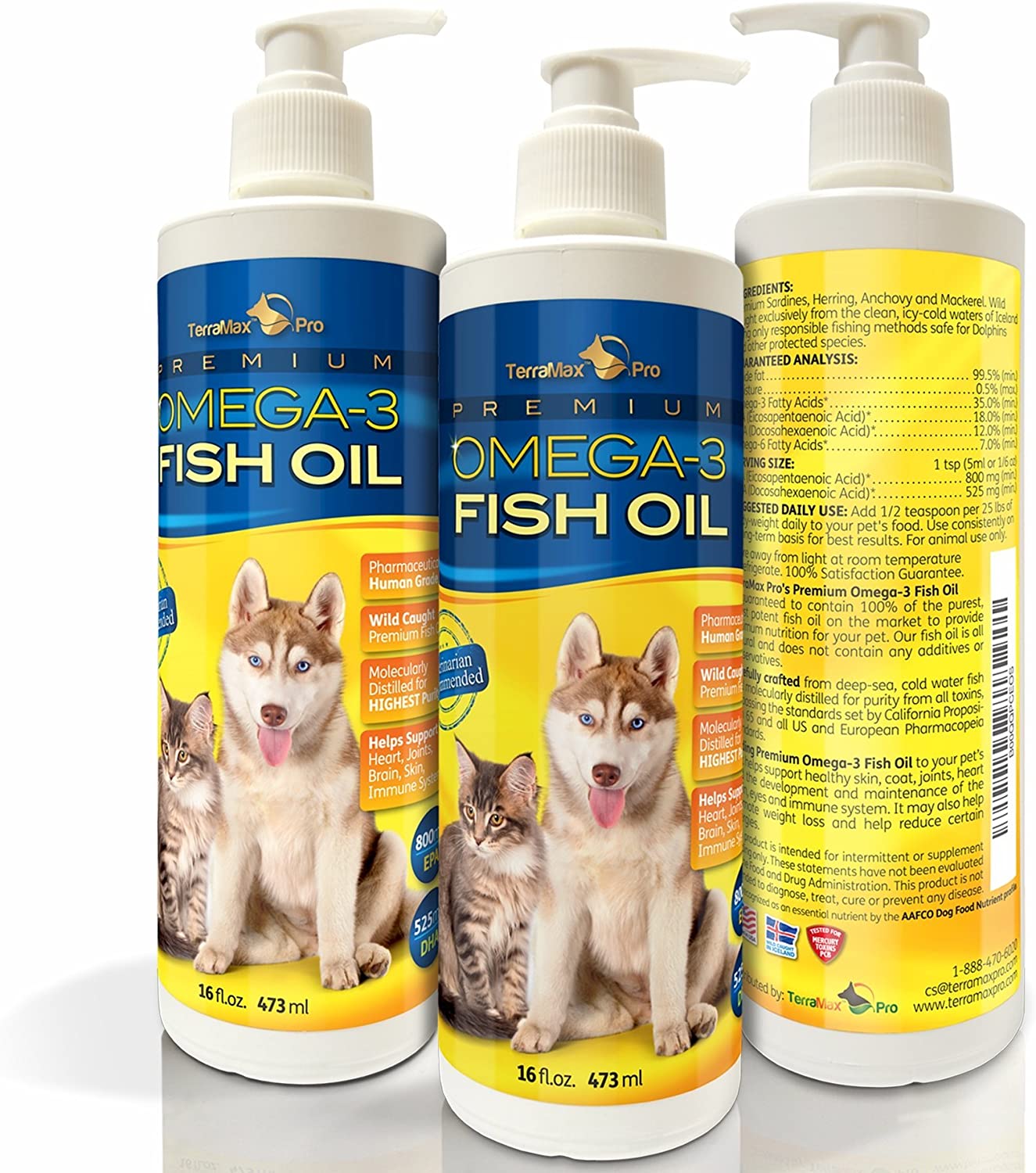 TerraMax Pro Premium Omega-3 Fish Oil Dog Supplement-1