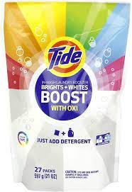 Tide Bright + Whites Rescue In-wash Laundry Booster Pacs-1