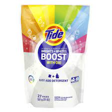 Tide Bright + Whites Rescue In-wash Laundry Booster Pacs-2