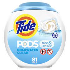 Tide PODS Free & Gentle Laundry Detergent Soap Pods