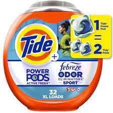 Tide Power Pods Laundry Detergent Pacs with Febreze Sport