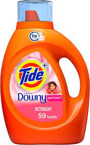 Tide with Downy Laundry Detergent Liquid Soap, High Efficiency (HE), April Fresh Scent-1
