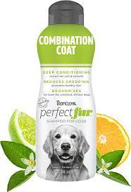 TropiClean Perfect Fur Dog Shampoo for Shedding Control for All Breeds