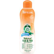 TropiClean Soothing Natural Flea and Tick Dog Shampoo