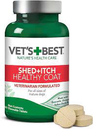 Vets Best Healthy Coat Shed & Itch Relief Dog Supplements-1