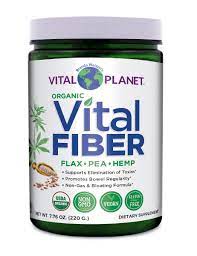 Vital Planet - Vital Fiber Powder, Soluble and Insoluble Fiber Supplement with Flax