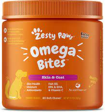 Zesty Paws Omega 3 Alaskan Fish Oil Chew Treats for Dogs