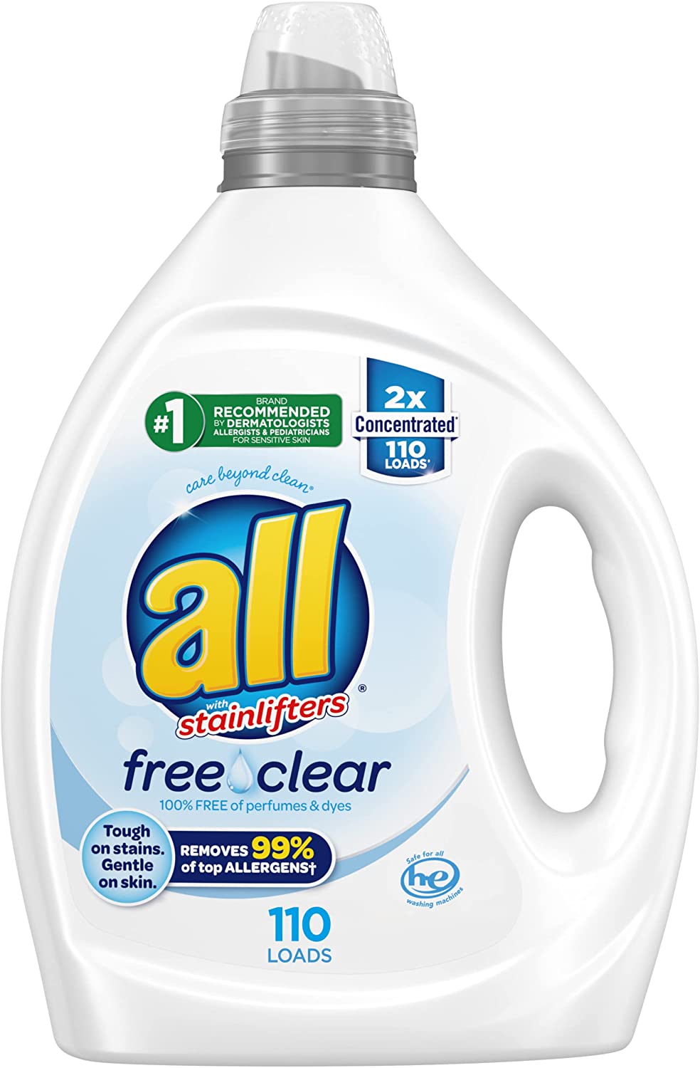 all Liquid Laundry Detergent Free Clear for Sensitive Skin-1