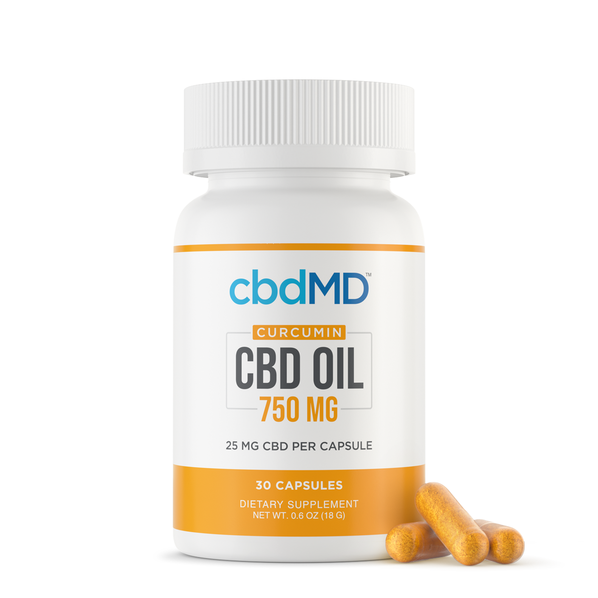 cbdMD Curcumin CBD Oil Capsules-1
