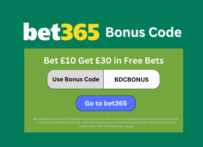 båd stun Tidligere ▷ Bet365 Bonus Code: Use BDCBONUS for £30 Free Bet May