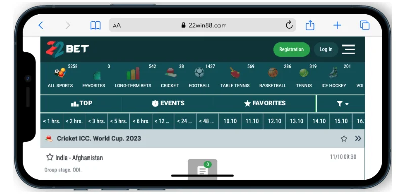 22Bet Betting App Offers