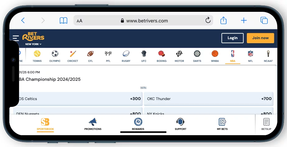 BetRivers NBA Betting Sites