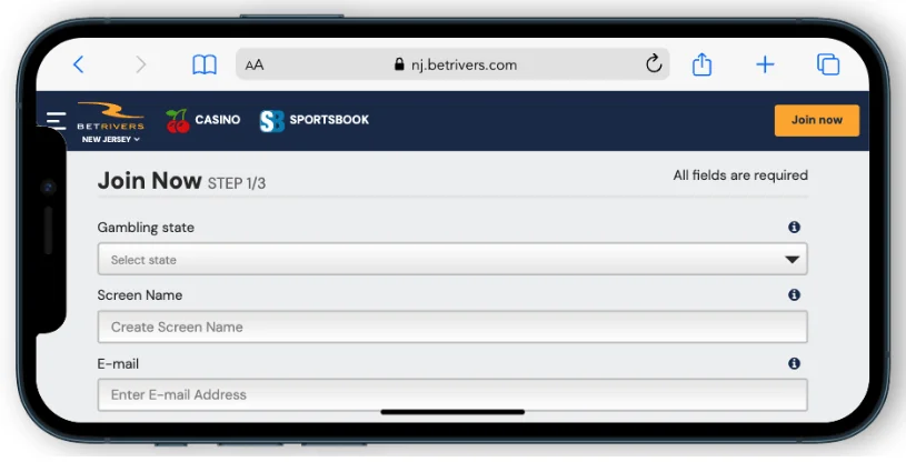 BetRivers Sign Up