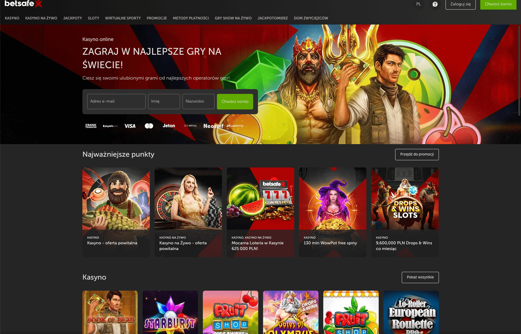 Recenzja Online Kasyna Betsafe 2025