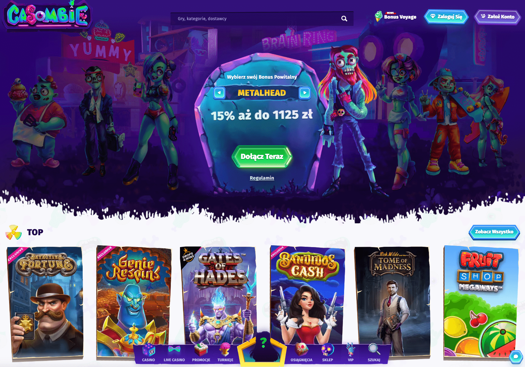 Recenzja Casombie Casino 2025