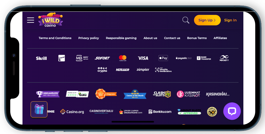 iWild Payment Methods