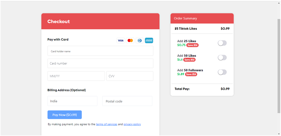 buy tiktok likes payment option