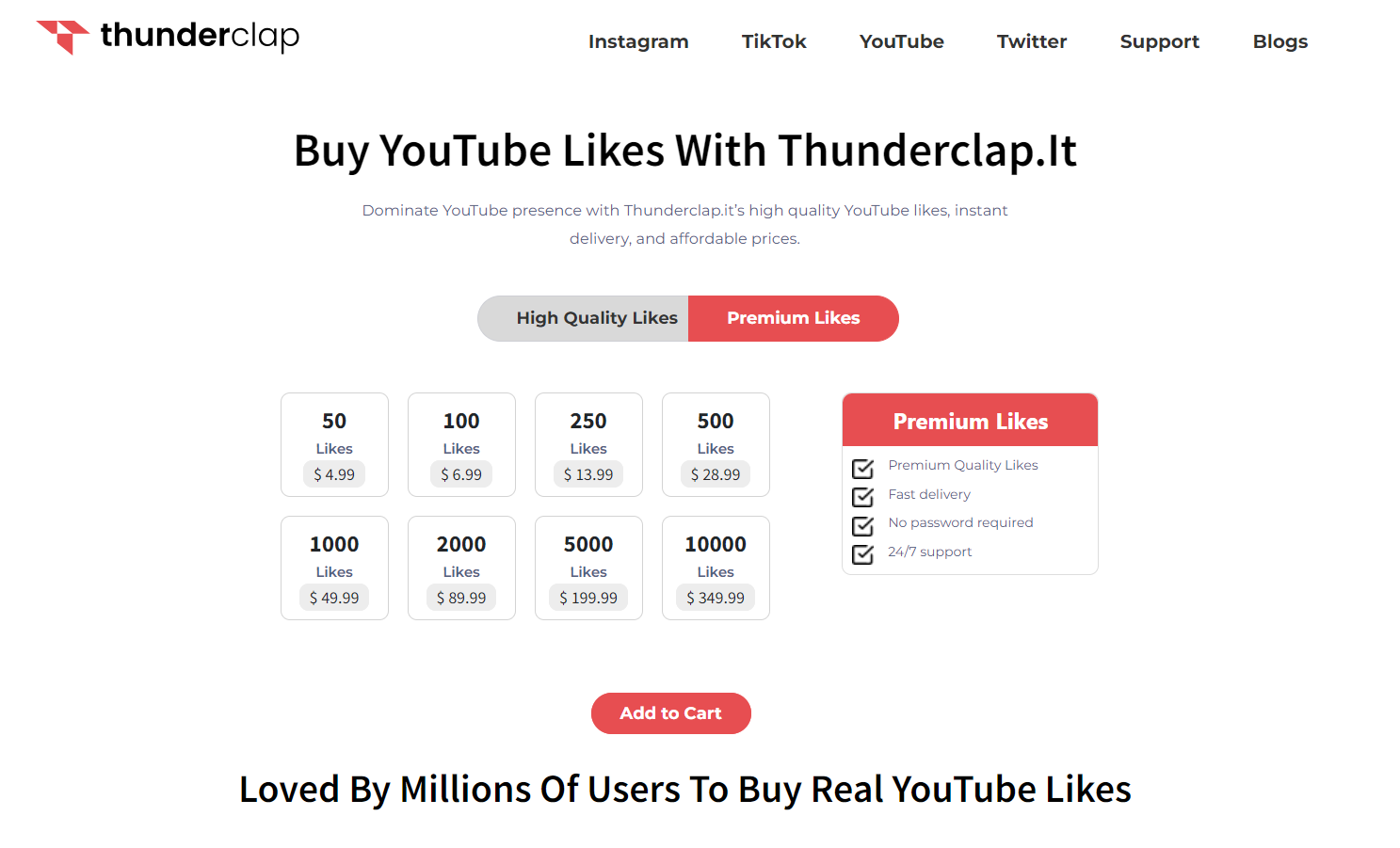 buy youtube likes thunder clap