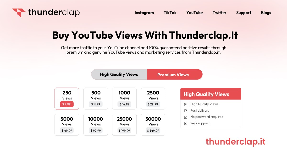 buy youtube views thunderclap