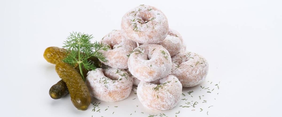 Dill pickle mini donuts