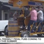Ontario’s pedal pubs get boozy upgrade as new law clears way for rolling bars