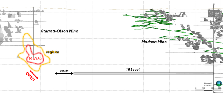 image 1 West Red Lake Gold Intersects 16.16 g/t Au over 1.5 Metres and 10.94 g/t Au over 1.5 Metres at Starratt-Olsen, Advancing Multi-Asset Strategy at Madsen